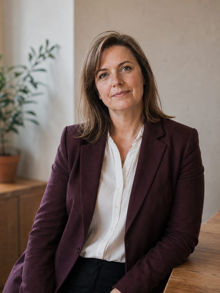 Marit Vaher oma Tallinna tööruumis